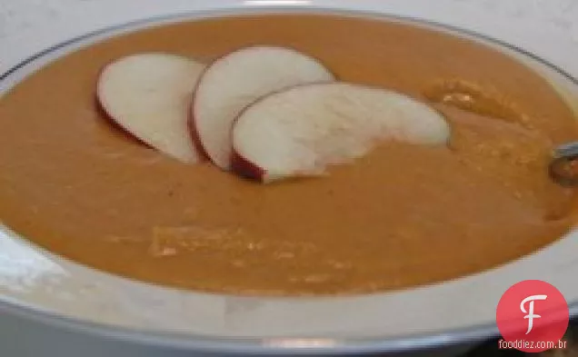 Abóbora Cremosa Com Sopa De Canela