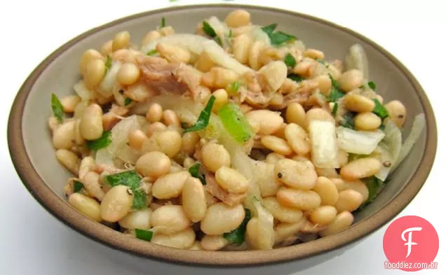 Salada Italiana De Atum Com Feijão Branco Tepary
