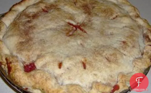 Cerejas secas e tarte de maçã