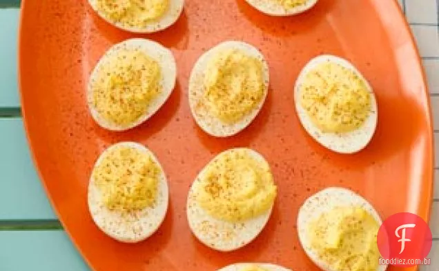 Ovos Cozidos Com Ervas Cremosas
