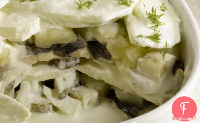 Salada De Arenque Marinada Em Camadas