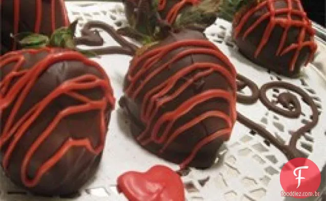 Morangos Cobertos Com Chocolate Mais Saudáveis
