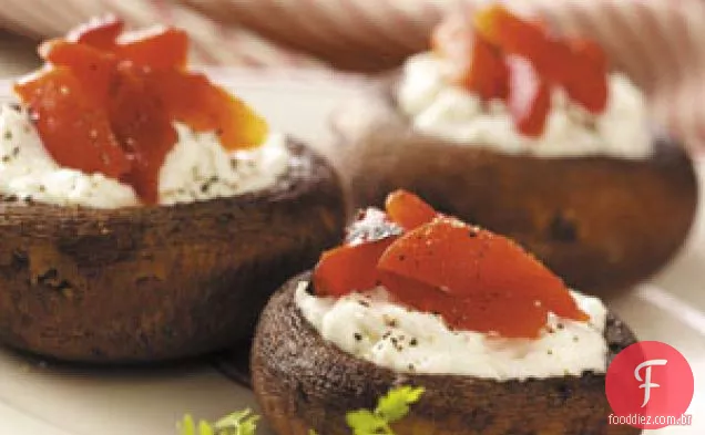 Cogumelos Portobello Recheados