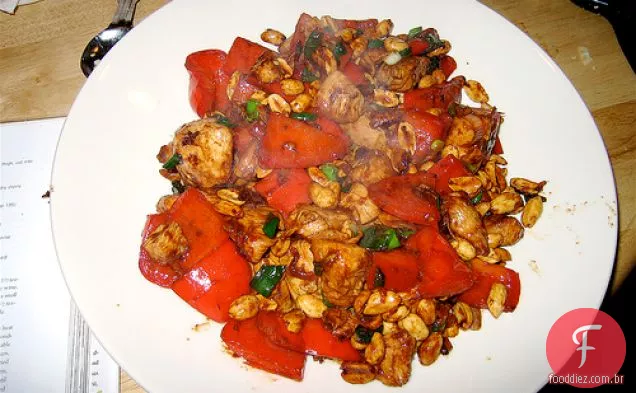 Feijão-Sichuan frito a seco