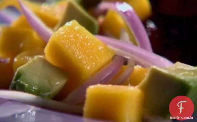 Salada de manga e abacate