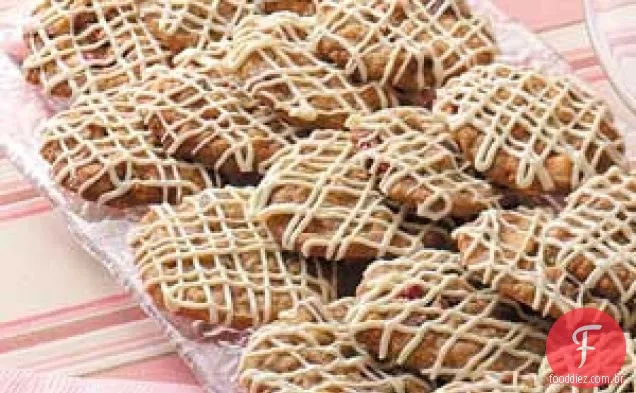 Biscoitos Ruibarbo Cranberry