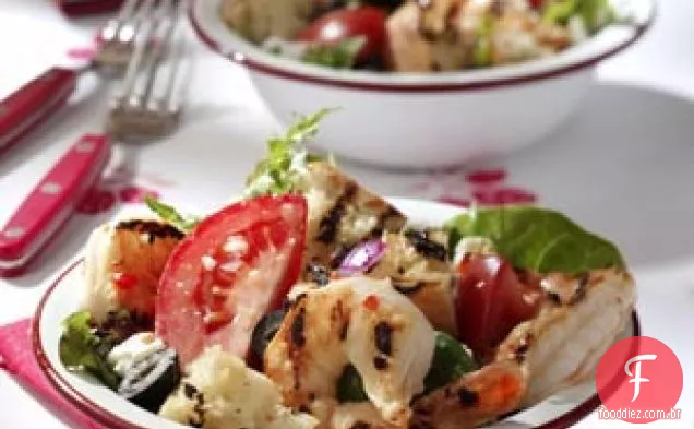 Panzanella De Camarão Grelhado