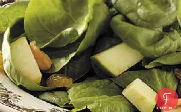 Salada De Espinafre Com Maçã Verde