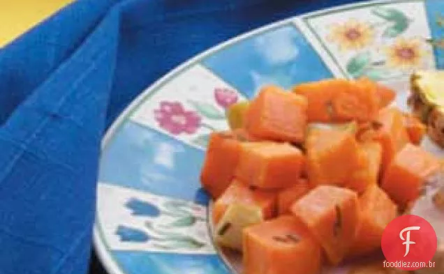 Batatas-Doces Assadas Com Alho