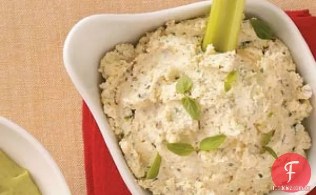 Molho De Queijo De Alho Com Ervas