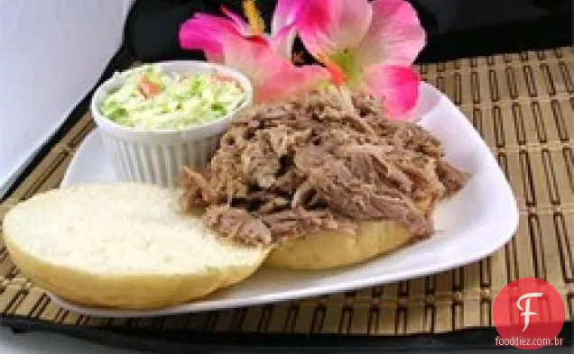 Kalua Pig em um fogão lento