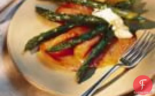 Espargos Grelhados Com Salmão Defumado E Maionese De Estragão