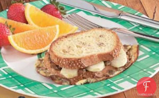 Torradas Francesas De Salsicha De Maçã