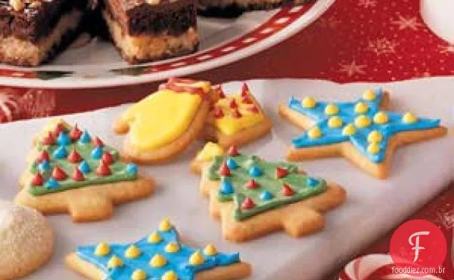 Biscoitos de açúcar com creme de leite