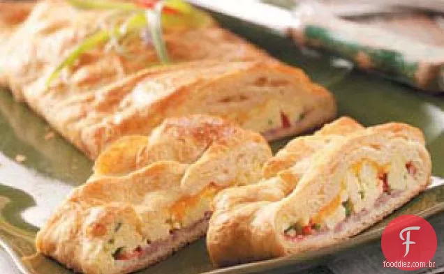 Pão De Brunch Com Ovos Mexidos