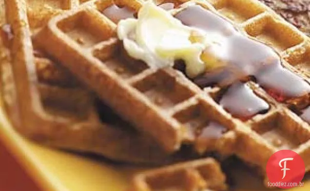 Waffles De Especiarias De Maçã