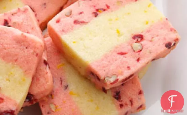 Biscoitos Cran-Orange Icebox