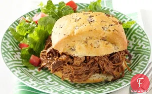 Carne De Bovino Cozida Lentamente, Doce E Salgada