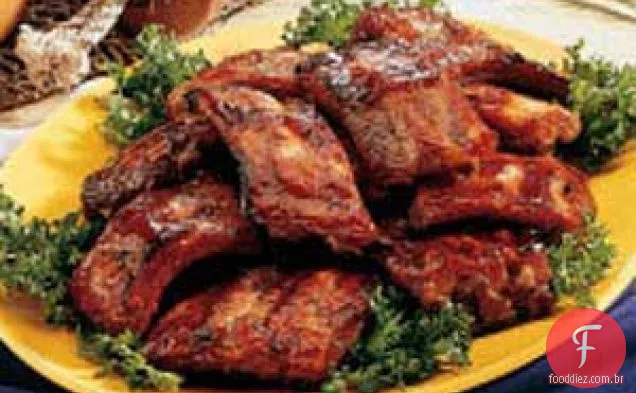Costelas De Porco Com Alho E Mel
