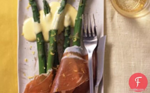 Espargos Com Prosciutto E Limão Sabayon