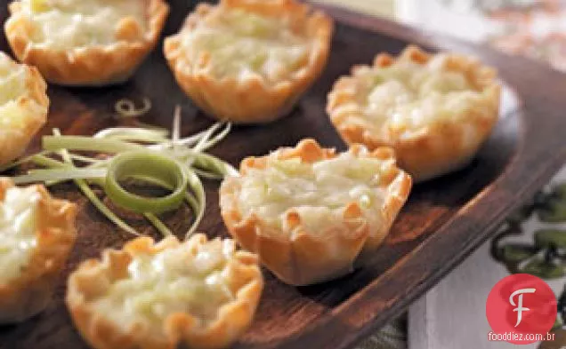 Tortinhas De Brie-Alho-Poró