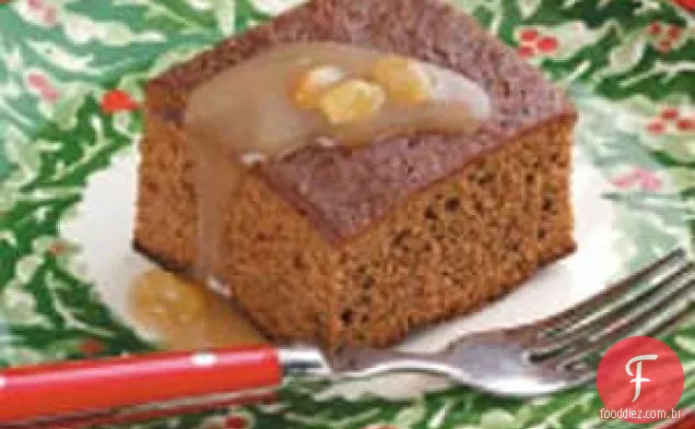 Pão De Gengibre Com Molho De Passas