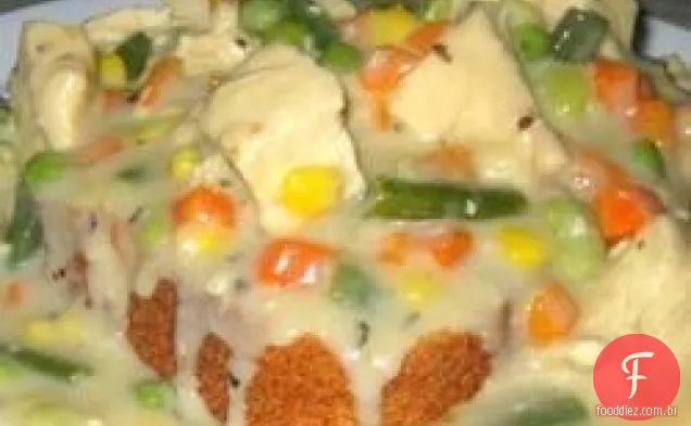 Fácil frigideira Frango A La King
