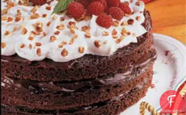 Torta De Framboesa Fudgy
