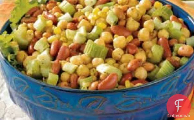 Salada De Feijão Ao Curry