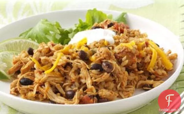 Frango picante e arroz