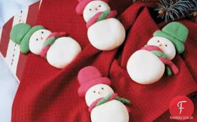 Bolinhos De Manteiga De Bonecos De Neve