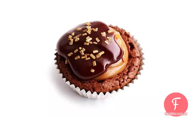 Mordidas De Brownie De Manteiga De Amendoim