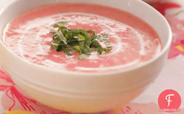 Sopa De Morango De Verão