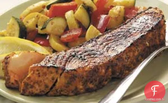 Salmão Temperado Refogado