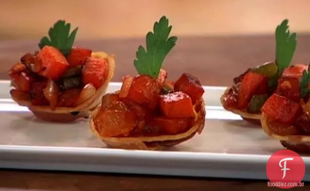 Chávenas de Bacon com Batata-Doce