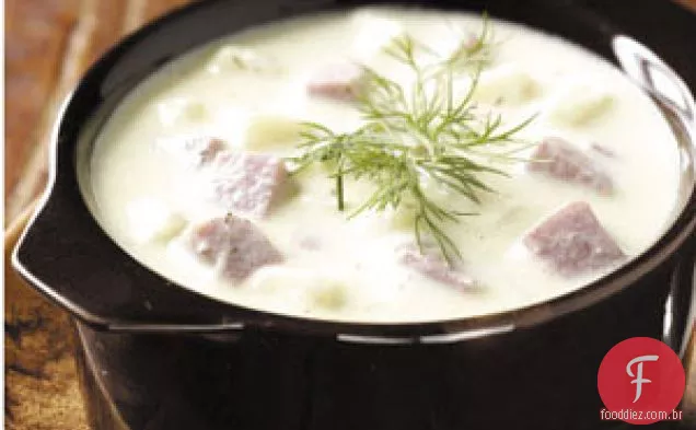 Sopa De Batata Com Cream Cheese