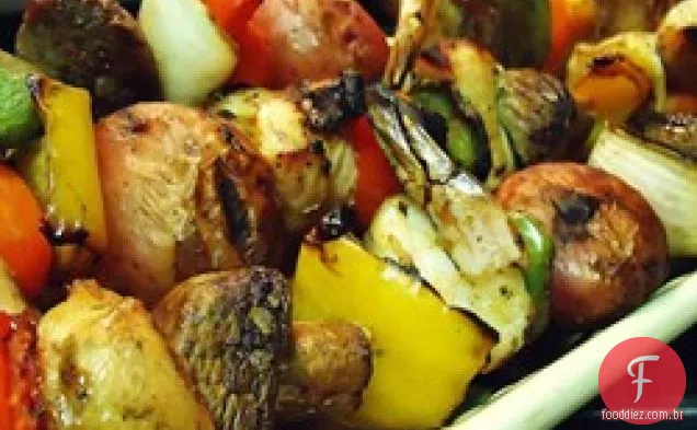 Espetinhos De Frango Com Amêndoa Picante