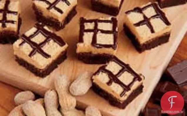 Brownies Com Manteiga De Amendoim E Chocolate