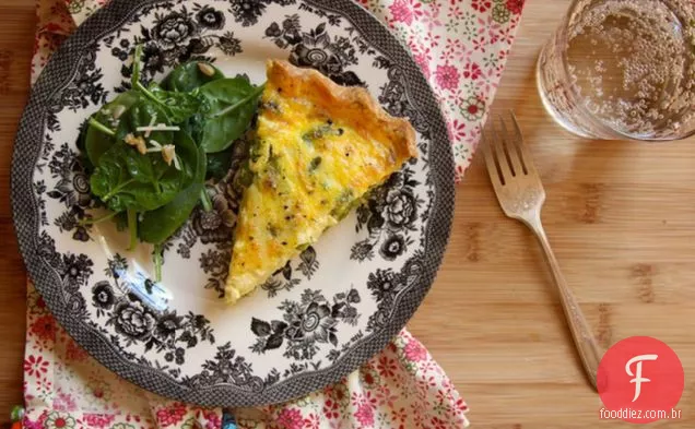 Quiche de espargos sem glúten