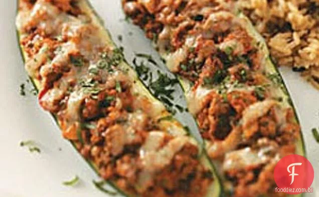Southwest Zucchini Boats
