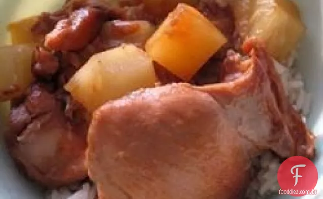 Fogão Lento Mel Alho Frango