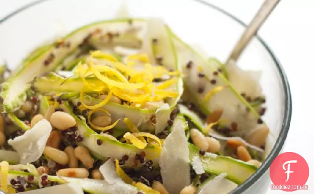 Espargos Ribboned E Salada De Quinoa