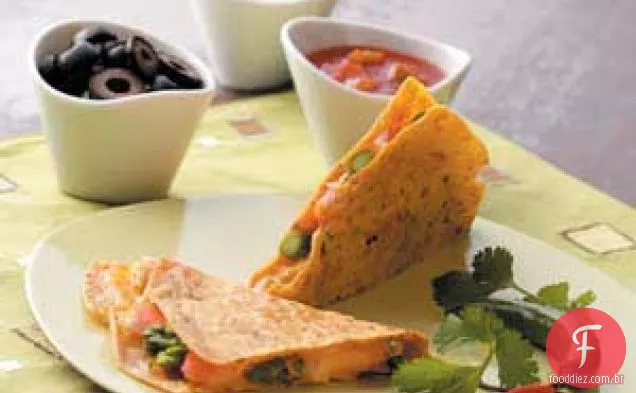 Caranguejo Aspargos Quesadillas