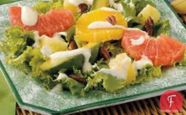 Salada De Citrinos Com Gengibre E Abacate