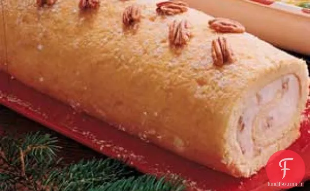 Rolo Do Gelado Da Noz-Pecã Da Manteiga