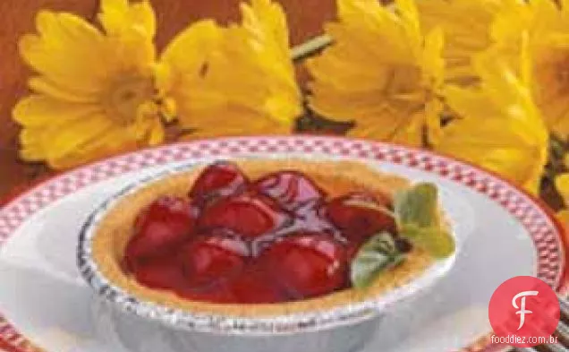 Torta Rápida De Queijo Com Creme De Cereja