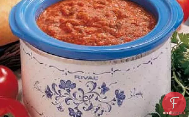 Fondue De Pizza Com Queijo