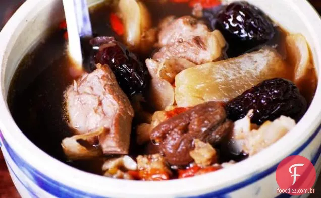 Costelas De Porco Assadas Lentamente Em Caldo Medicinal: Suong Non Tiem Thuoc Bac