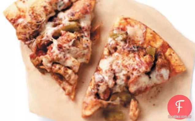 Cheesy Chicken Fajita Pizza