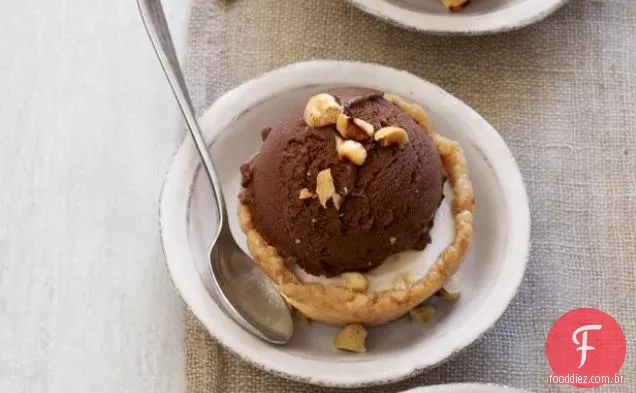 Cupcakes De Gelado De Chocolate E Avelã